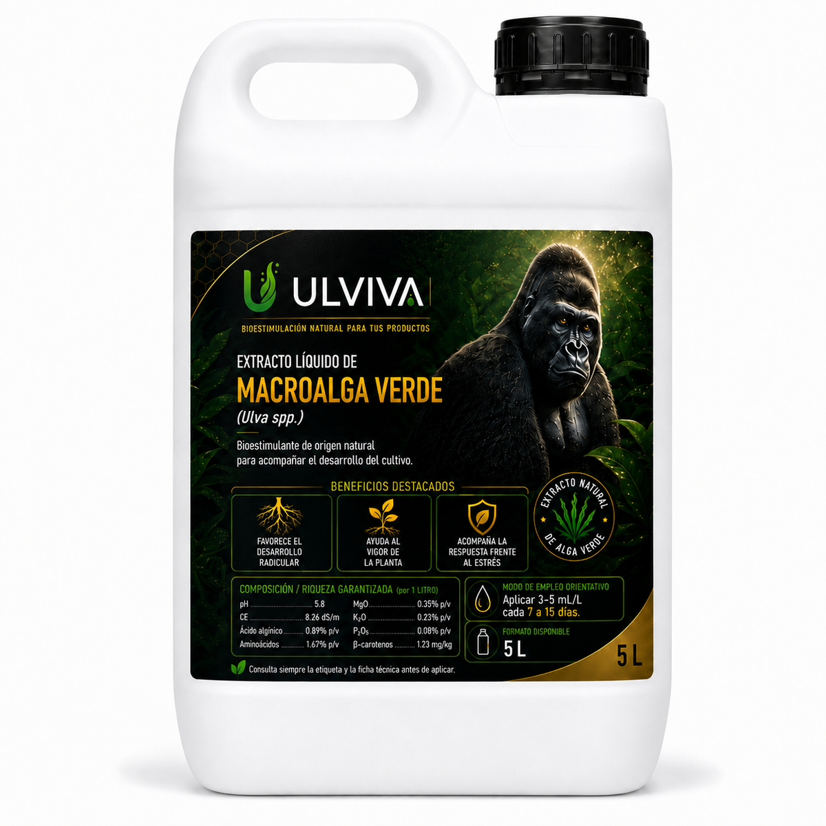 Ulviva — extracto líquido de macroalga verde