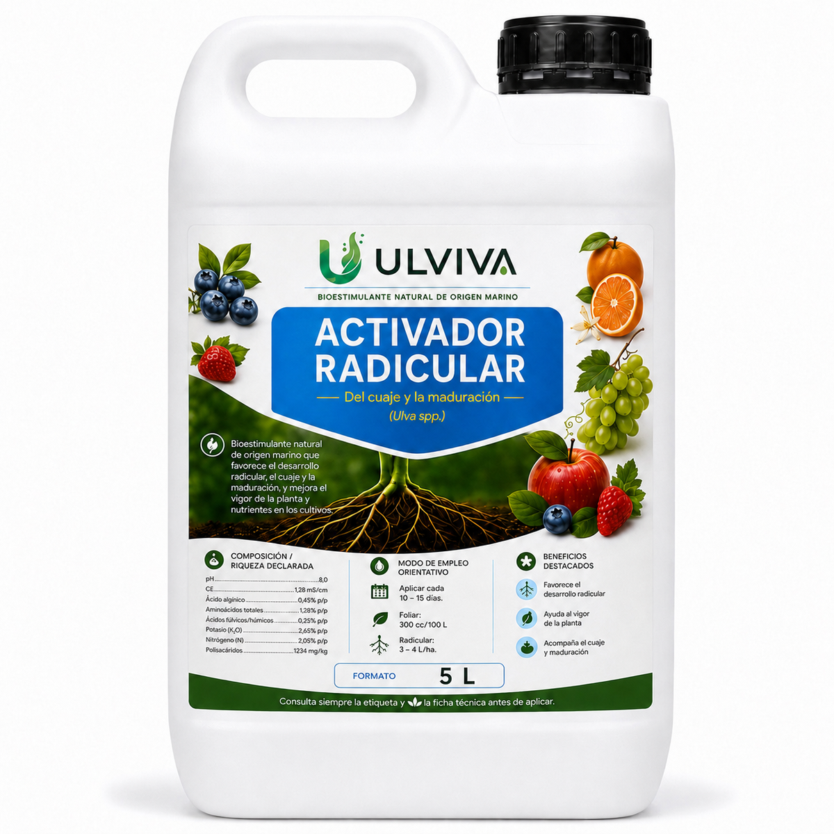 Ulviva Activador Radicular · Cuaje y Maduración