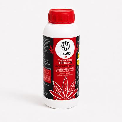 ecoalga Optimax Roots Grow Bloom 1L detalle de etiqueta formato-1l